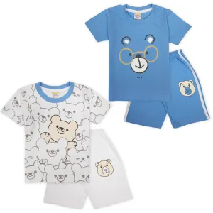 Zaki - Boys 2 Top / 2 Shorts with Bermuda 4 Pcs Set (6-24M)60