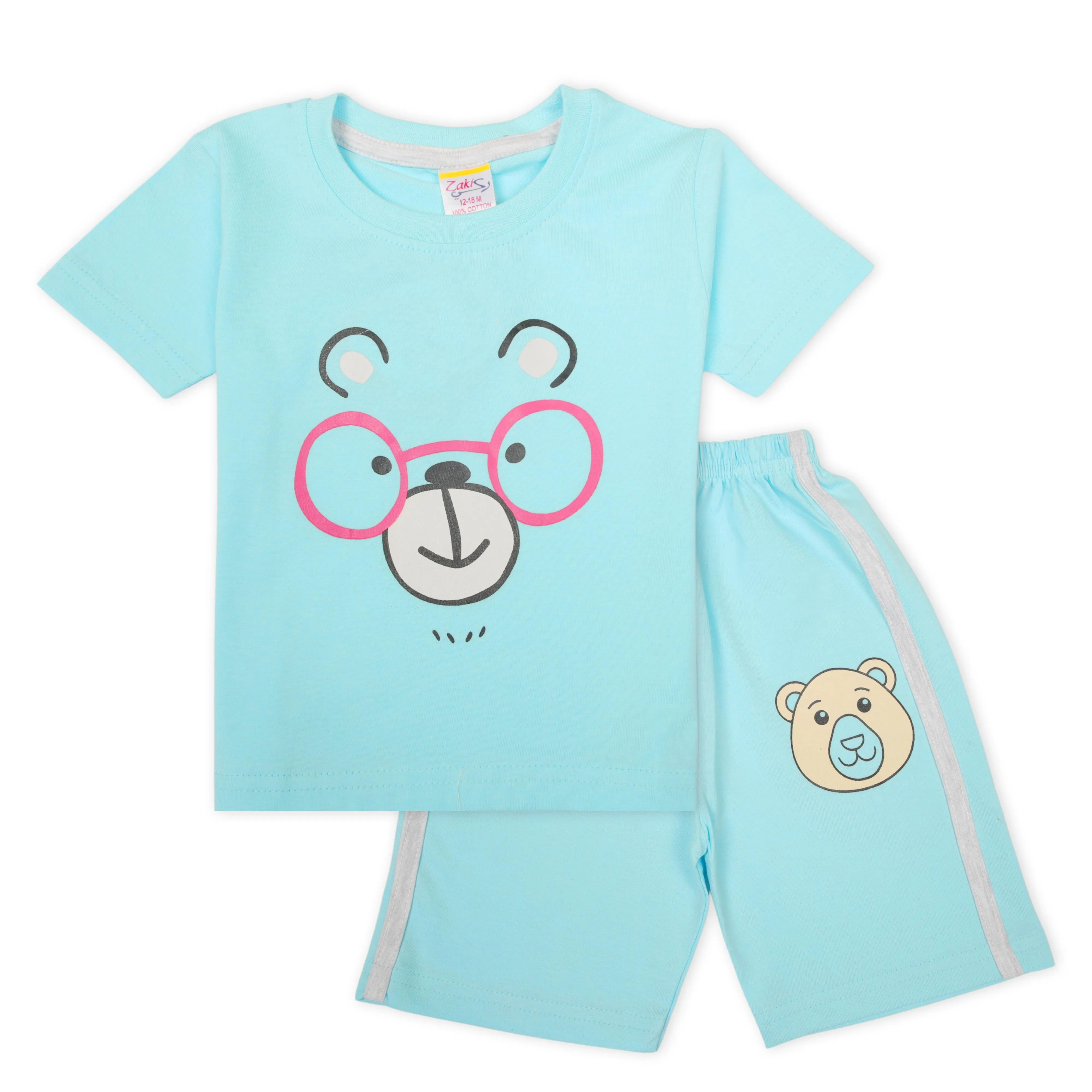 Zaki - Boys 2 Top / 2 Shorts with Bermuda 4 Pcs Set (6-24M)60